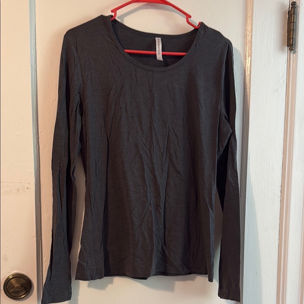 Fabletics Black Fitted Long Sleeve Tee